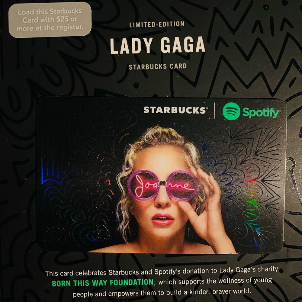 Starbucks Black and White Gift Card Unused